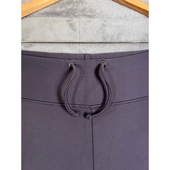 Columbia Fleece Lined Pants Womens Medium Gray Pull On Drawstring Wide Leg - Picture 13 of 13
